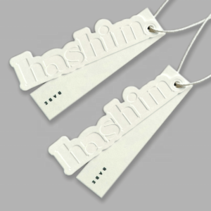 Eco-Friendly Recyclable Clothing Hang Tags Printed on Coated Paper Custom Embossed Finish Hangtags Tailored for the US Market